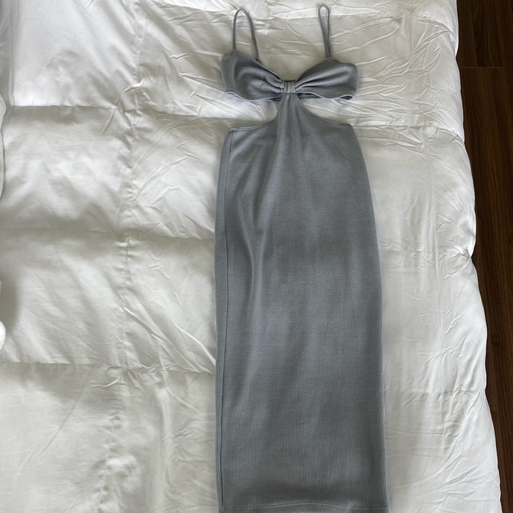 Cut out knit Midi Dress